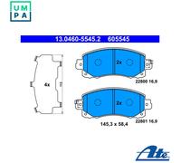 ATE 13.0460-5545.2 Brake pad set