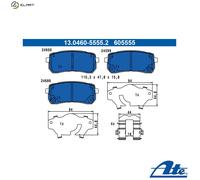 BRAKE PAD SET DISC BRAKE 13.0460-5555.2 FOR KIA G4KE/G4KJ 2.4L D4HB 2.2L 4cyl