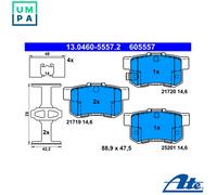 BRAKE PAD SET DISC BRAKE 13.0460-5557.2 FOR SUZUKI KIZASHI SWIFT/III SX4 FIAT
