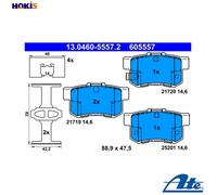 BRAKE PAD SET DISC BRAKE 13.0460-5557.2 FOR SUZUKI KIZASHI SWIFT/III SX4 FIAT