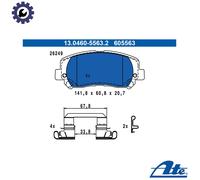 BRAKE PAD SET DISC BRAKE 13.0460-5563.2 FOR JEEP EBT/EBS 2.0L ED8/ED6/EDD 2.4L