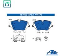 ATE 13.0460-5575.2 Brake pad set