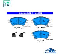 ATE 13.0460-5602.2 Brake pad set