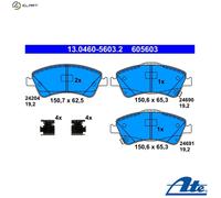 BRAKE PAD SET DISC BRAKE 13.0460-5603.2 FOR TOYOTA COROLLA/iM/QUEST/ALTIS 2.0L