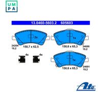 ATE Brake Pad Set 13.0460-5603.2 - for Toyota Avensis (Saloon, Estate) & Auris