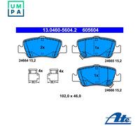 ATE 13.0460-5604.2 Brake pad set