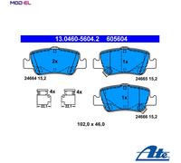ATE 13.0460-5604.2 Brake pad set