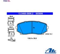 BRAKE PAD SET DISC BRAKE 13.0460-5606.2 FOR MAZDA L3Y7/L3-VDT/L3K7 2.3L 4cyl