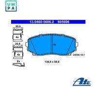 DISC BRAKE PADS SET FOR MAZDA CX 7 ER L5 VE R2AA L3 VDT L3Y7 CX 9 TB CA ATE