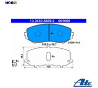 ATE Brake pad set 13.0460-5609.2 with acoustic wear warning with anti-squeak plate SUZUKI: Grand Vitara 2 SUV, Grand Vitara 1 SUV