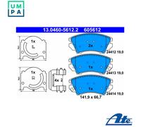 BRAKE PAD SET DISC BRAKE 13.0460-5612.2 FOR OPEL INSIGNIA/Sports/Tourer ASTRA