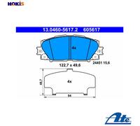 ATE 13.0460-5617.2 Brake pad set