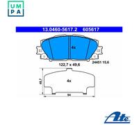 ATE Brake Pad Set 13.0460-5617.2 - Disc Pads (04465-47060) for Toyota Prius, CT & Lexus
