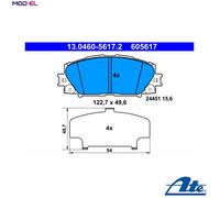 BRAKE PAD SET DISC BRAKE 13.0460-5617.2 FOR LEXUS TOYOTA 2ZR/5ZR-FXE 1.8L 4cyl