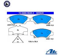 BRAKE PAD SET DISC BRAKE 13.0460-5620.2 FOR HONDA FIT/IV/III/MONOCAB/SHUTTLE
