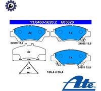 Brake pads 13.0460-5620.2 ATE for HONDA JAZZ III INSIGHT JAZZ IV