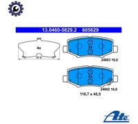 BRAKE PAD SET DISC BRAKE 13.0460-5629.2 FOR JEEP WRANGLER/JK/III CHEROKEE 2.8L