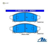 Brake Pad Set, disc brake ATE 13.0460-5631.2 for L200 / TRITON 2.5 2007-2015