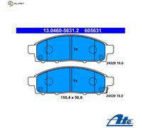 ATE Brake Pad Set 13.0460-5631.2 - Fits Fiat Fullback 2.4 D