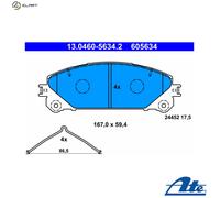 BRAKE PAD SET DISC BRAKE 13.0460-5634.2 FOR LEXUS TOYOTA HIGHLANDER/KLUGER/SUV
