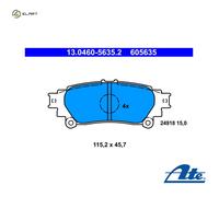 DISC BRAKE PADS SET FOR TOYOTA LEXUS PRIUS PLUS W4 2ZR FXE PRIUS V W4 ATE