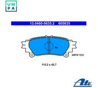 DISC BRAKE PADS SET FOR TOYOTA LEXUS PRIUS PLUS W4 2ZR FXE PRIUS V W4 ATE