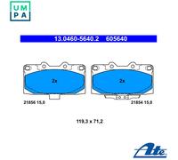 ATE 13.0460-5640.2 Brake pad set