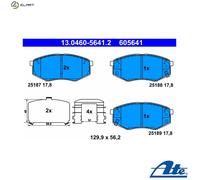 ATE Brake Pad Set 13.0460-5641.2 - Disc Brake for HYUNDAI/KIA (ix20, i45 VI, Soul II, Sonata VI)