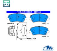 BRAKE PAD SET DISC BRAKE 13.0460-5645.2 FOR HYUNDAI FLUIDIC/ELANTRA AVANTE 1.0L
