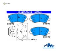 BRAKE PAD SET DISC BRAKE 13.0460-5645.2 FOR HYUNDAI FLUIDIC/ELANTRA VELOSTER