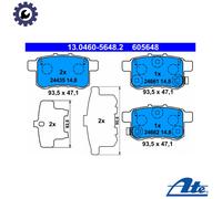Fits ATE 13.0460-5648.2 Brake Pad Set, disc brake UK Stock