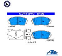BRAKE PAD SET DISC BRAKE 13.0460-5649.2 FOR KIA PICANTO/EKO/TAXI MORNING/II 1.0L