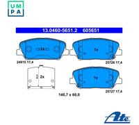 ATE Brake Pad Set 13.0460-5651.2 Disc Brake for HYUNDAI/KIA i30 CEE'D i30 II i30 Coupe UK Stock
