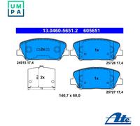 ATE Brake Pad Set 13.0460-5651.2 Disc Brake for HYUNDAI/KIA i30 CEE'D i30 II i30 Coupe UK Stock
