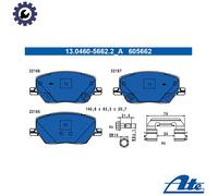 ATE Brake Pad Set 13.0460-5662.2 – Front/Rear – for FIAT & JEEP (500X, Compass, Renegade)