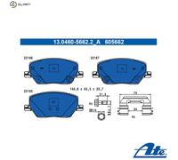 ATE Brake Pad Set 13.0460-5662.2 – Front/Rear – for FIAT & JEEP (500X, Compass, Renegade)