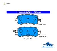 Brake pads 13.0460-5664.2 ATE for MAZDA CX-5 CX-3