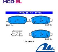 BRAKE PAD SET DISC BRAKE 13.0460-5673.2 FOR OPEL KARL D10/B10XE 1.0L 3cyl KARL