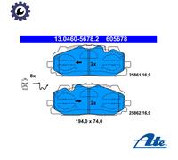 Brake pads 13.0460-5678.2 ATE for AUDI VW