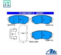 BRAKE PAD SET DISC BRAKE 13.0460-5681.2 FOR HYUNDAI SANTA/FE/IV/SUV/Van KIA
