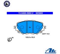 Brake pads 13.0460-5682.2 ATE for MAZDA FIAT ABARTH
