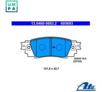 ATE Brake Pad Set 13.0460-5693.2 – Disc Brake for Lexus/Toyota RX 2015-2017