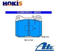 BRAKE PAD SET DISC BRAKE 13.0460-5701.2 FOR VW LT/40-55/Platform/Chassis/28-35