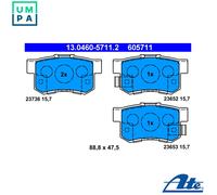 ATE Brake Pads 13.0460-5711.2 for Honda Legend Mk II, Legend Mk II Coupe, Shuttle