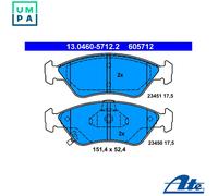 ATE 13.0460-5712.2 Brake pad set