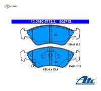 ATE 13.0460-5712.2 Brake pad set