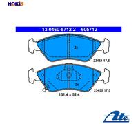 ATE 13.0460-5712.2 Brake pad set
