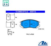 ATE 13.0460-5713.2 Brake pad set