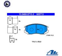 BRAKE PAD SET DISC BRAKE 13.0460-5713.2 FOR TOYOTA CAMI/Closed/Off-Road 1.3L