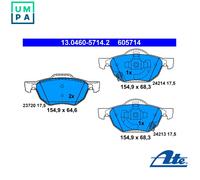 BRAKE PAD SET DISC BRAKE 13.0460-5714.2 FOR HONDA ACCORD/VII/Tourer/VIII/EURO